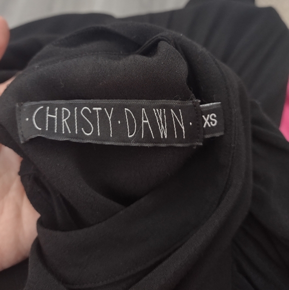 Christy Dawn Bijou Black Imperfect Maxi Ruffle Dress Sz XS - Picture 11 of 14